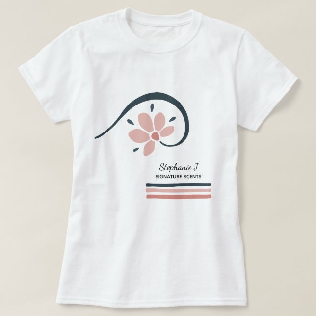 T-shirt Aromathérapie des huiles essentielles florales ten (Design devant)