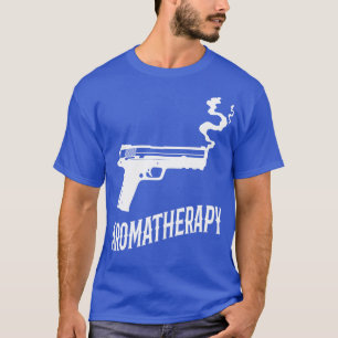 T-shirt Aromathérapie Propriétaire Amusant d'un pistolet