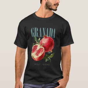 T-shirt Arôme Sucré Grenade Vintage Bio Botanique Fruit