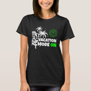 T-shirt Arrêt du mode Vacation sur le commutateur de chais