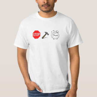 T-shirt Arrêt ! Temps de marteau