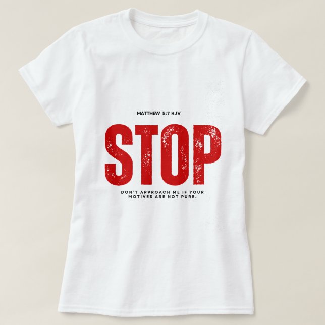T-SHIRT ARRÊTER (Design devant)