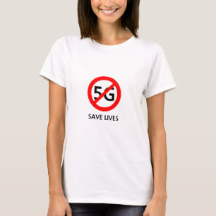 T-shirt Arrêter 5G et sauver des vies