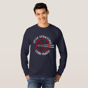 T-shirt Arrêter de vaporiser la chemise Chem Trail