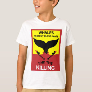 T-shirt Arrêter la chasse aux baleines Interdire la prot