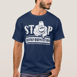 T-shirt Arrêter la désinformation Liberté de la presse Jou