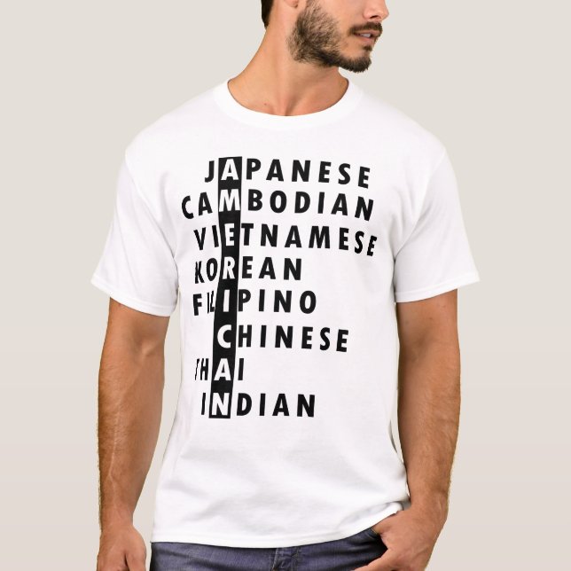 T-shirt Arrêter la haine des Asiatiques Les Asiatiques amé (Devant)