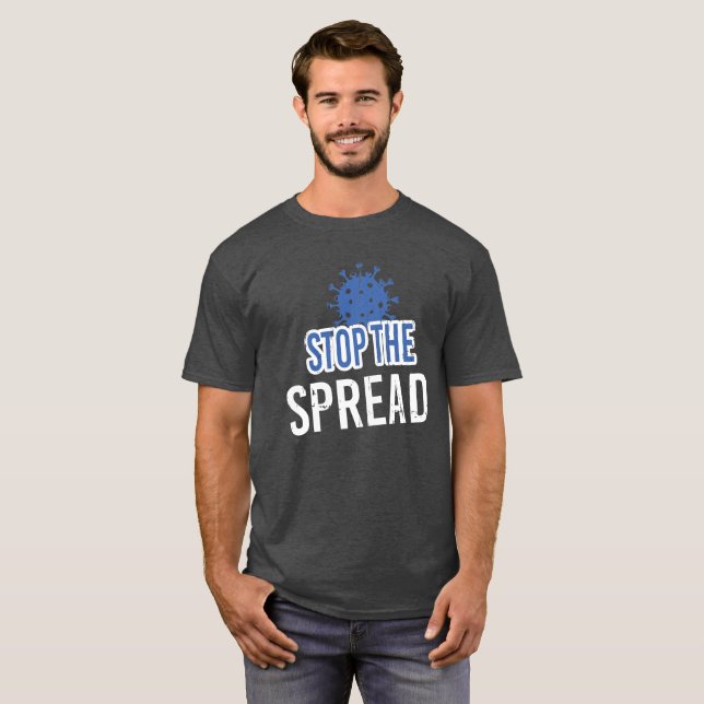 T-shirt Arrêter la propagation (Devant entier)