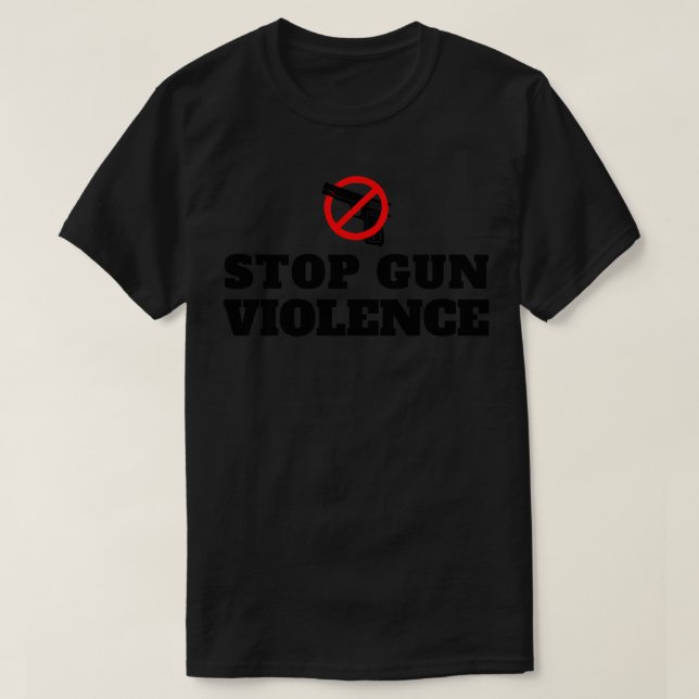 T-shirt Arrêter la violence armée 5 (Design devant)