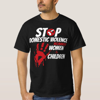 T-shirt Arrêter la violence domestique contre les femmes e