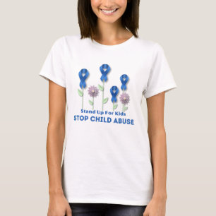 T-shirt Arrêter la violence envers les enfants Sensibilisa