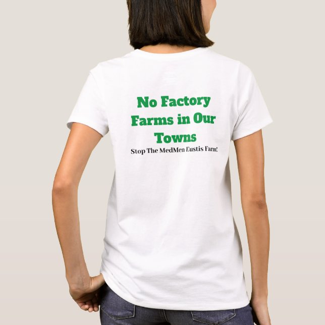 T-shirt Arrêter l'agriculture en usine (Dos)