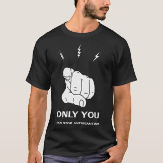 T-shirt Arrêter l'antisémitisme Discrimination Racisme Hai