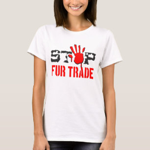 T-shirt Arrêter le commerce de la fourrure