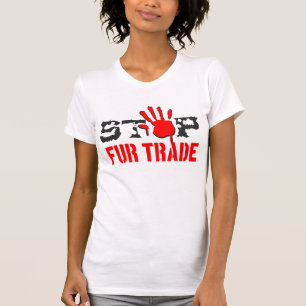 T-shirt Arrêter le commerce de la fourrure