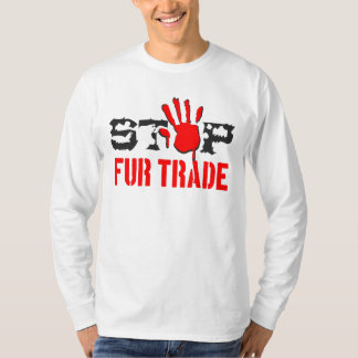 T-shirt Arrêter le commerce de la fourrure
