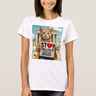 T-shirt Arrêter le projet 2025 Artistique