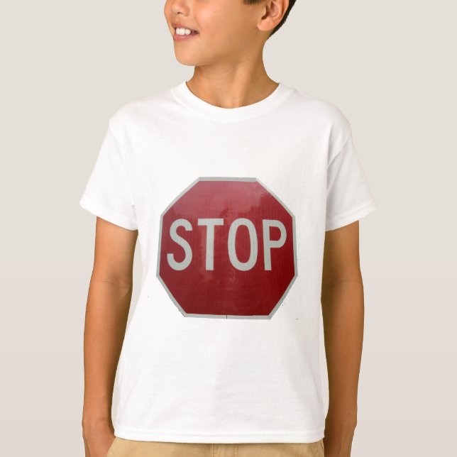 T-shirt Arrêter le signe (Devant)