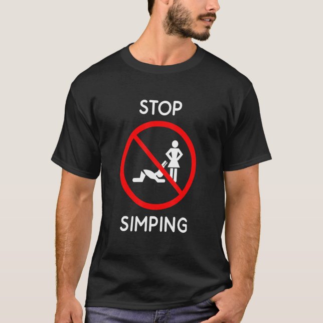 T-shirt Arrêter le sourire (Devant)