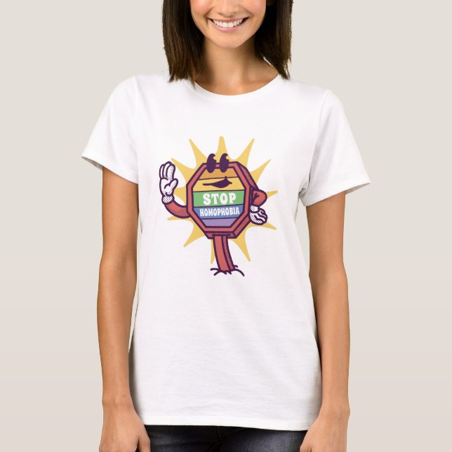 T-shirt Arrêter l'homophobie (Devant)