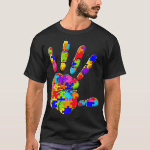 T-shirt Arrêter l'injustice Racisme Jigsaw Autisme Puzzle 