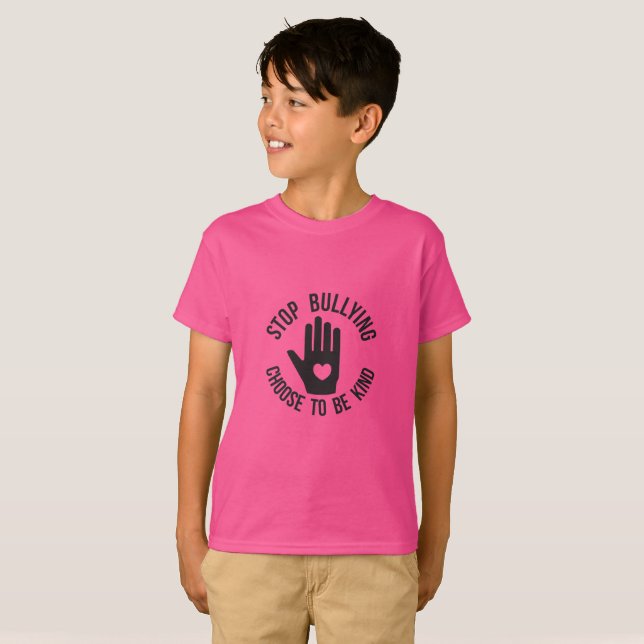 T-shirt Arrêter l'intimidation (Devant entier)