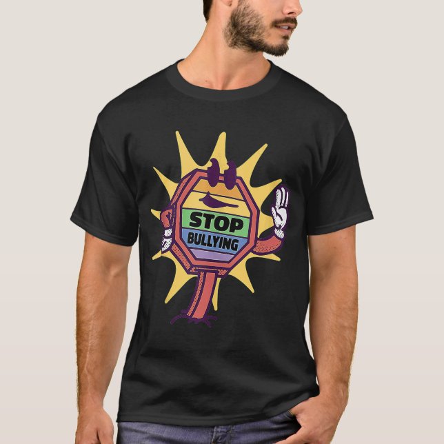 T-shirt Arrêter L'Intimidation Pas De Teinture Lutter Cont (Devant)