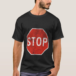T-shirt Arrêter Signal Route Route Autoroute Signal Règlem