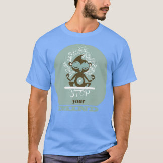 T-shirt arrêter votre esprit singe yoga