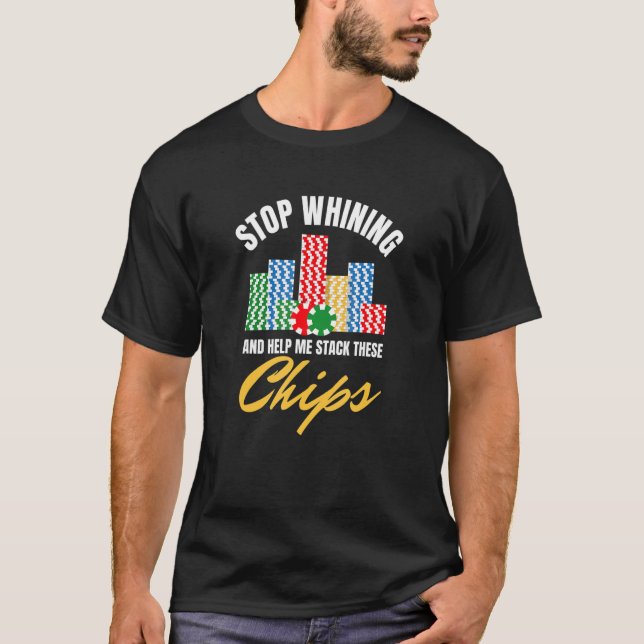 T-shirt Arrêtez De Chanter Et Aidez-Moi À Épiler Ces Chips (Devant)