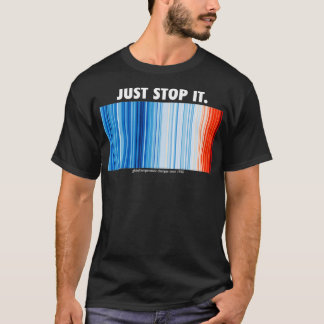 T-shirt Arrêtez juste les impacts du changement climatique