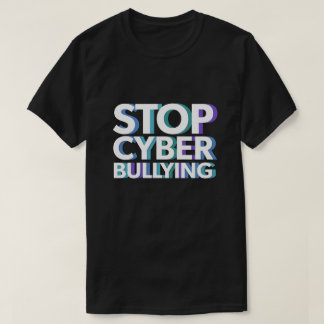 T-shirt Arrêtez la chemise de intimidation de Cyber