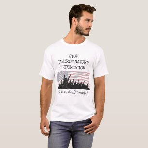 T-shirt Arrêtez la chemise d'immigration de déportation de