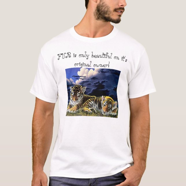 T-shirt arrêtez la cruauté animale (Devant)