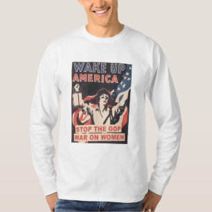 T-shirt Arrêtez la guerre du GOP contre les femmes, Pro-C