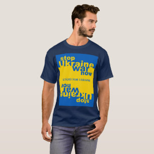 T-shirt Arrêtez la guerre en Ukraine maintenant - Victoire