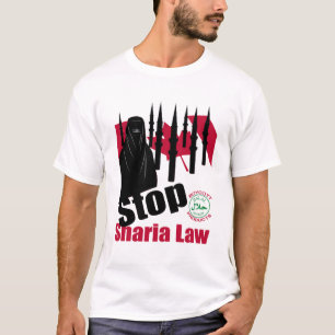 T-shirt ARRÊTEZ LA LOI de SHARIA (Canada)