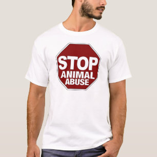 T-shirt Arrêtez l'abus animal
