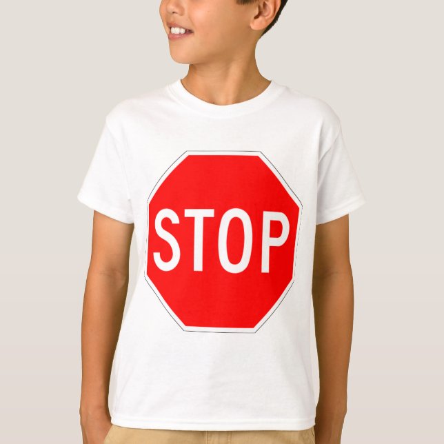 T-shirt Arrêtez le signe (Devant)