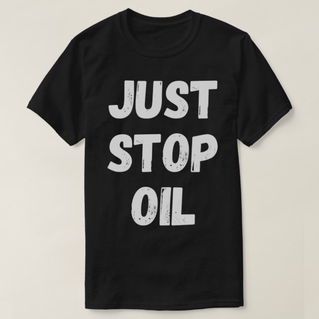T-shirt Arrêtez l'huile (Design devant)