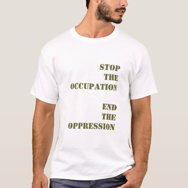 T-SHIRT ARRÊTEZ L'OPPRESSION (Devant)