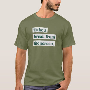 T-shirt Arrêtez-vous sur l'écran - Le dénigrement des médi