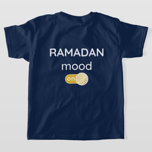 T-shirt arrière & front Ramadan humeur sur le jeûne islam  (Couchage Retour)