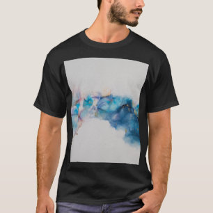 T-shirt Arrière - plan Abstrait de l'encre d'alcool
