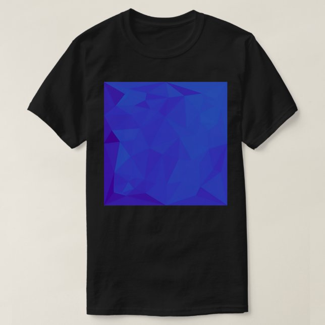 T-shirt Arrière - plan Bluebonnet Abstrait en polygone fai (Design devant)
