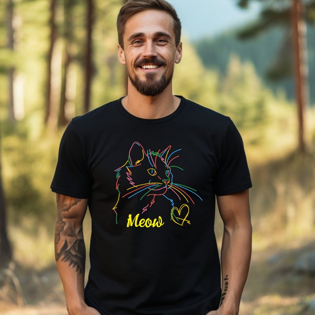 T-shirt Arrière - plan créatif noir (Créateur téléchargé)