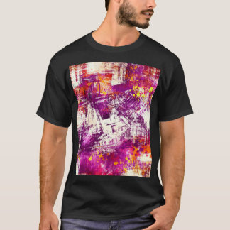 T-shirt Arrière - plan de blocs Abstraits foncés