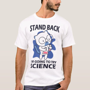 T-shirt Arrière-plan - Expérience d'un scientifique adorab
