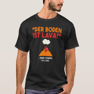 T-shirt Arrière-plan Le fond est volcanique de lave Érupti