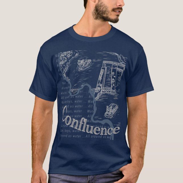 T-shirt Arrière - plans sombres de confluence Sea Shanty (Devant)